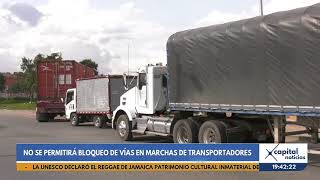 Medidas en Bogotá por el paro de camioneros [upl. by Hanahs]