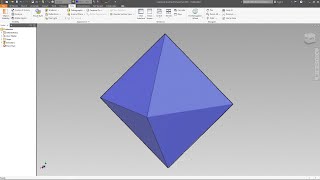 Octahedron 1 extrusion  Autodesk Inventor [upl. by Gwendolin]