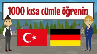 Almanca 1000 kısa cümle öğrenin  Yeni başlayanlar için Almanca A1A2 [upl. by Bullough]