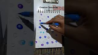 Colourful 💧 🚿 water dropyoutubeshorts art uniqueartie drawing artdrawing artandcraft [upl. by Feinstein]