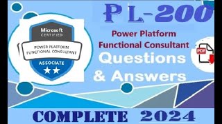 Complete Microsoft PL200 Microsoft Power Platform Functional ConsultantPractice QampA [upl. by Kellen473]