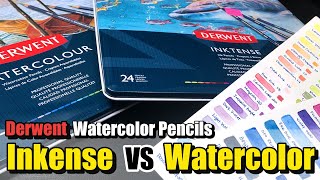 Derwent Inktense VS Watercolor Pencils  Comparison and Review [upl. by Rowan]