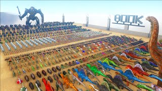 1000 Robots VS 1000 Dinosaurs  800K SPECIAL  ARK [upl. by Celene616]