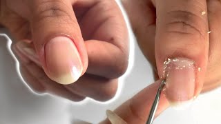 HOW TO CUT CUTICLES AT HOME  How I Use Cuticle Nippers [upl. by Assi922]