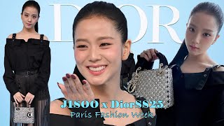 JISOO at Dior 2025 SpringSummer Women’s Fashion Show  Paris Fashion Week [upl. by Nordine]