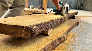 Extremely Ingenious Skills Woodworking Worker  Large Woodworking Monolithic Crafts Wooden Furniture [upl. by Pierpont]