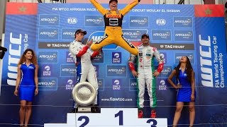 Booom Victory in Marrakech for Tom Coronel FIA WTCC 2016 Morocco [upl. by Rednal]