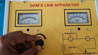 Ohms law apparatus experiment class12 physics Use of rheostat in the device currentelectricity [upl. by Arick]