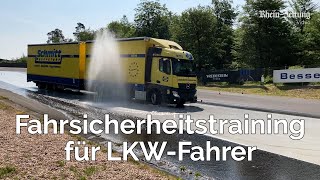 Fahrsicherheitstraining für LKWFahrer am Nürburgring [upl. by Nallak]