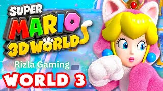 Super Mario 3D World  World 3 100 Gameplay [upl. by Enylorac]