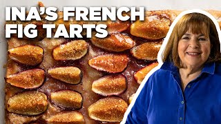 Ina Gartens Easy French Fig Tart  Barefoot Contessa  Food Network [upl. by Arno661]