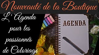 Nouveauté de la boutique  Les agendas pour les passionnés de coloriage 😍 [upl. by Aneekan]