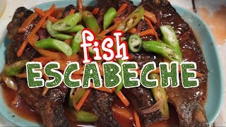 Escabeche Panlasang PinoyTilapia EscabecheHow to cook Filipino EscabecheFish Escabeche 2019 [upl. by Aicnom]