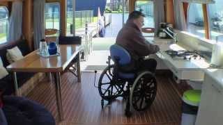 Aquanaut Yachting Access 1500 Motorjacht voor mensen met een handicap [upl. by Adrahc]