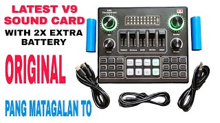 Latest V9 Sound Card May 2x Extra Battery Na Wow Pang Matagalan v9soundcard [upl. by Tiloine]