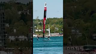 Sail GP in Halifax Canada Practice Sessions boatlife sailgp [upl. by Ahsiekel]