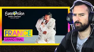 Vocal Coach Reacts to Slimane Mon Amour LIVE France Grand Final Eurovision 2024 [upl. by Analram]