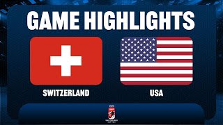 switzerland vs united states  2023 IIHF Ice Hockey U18 World Championship [upl. by Torbert793]