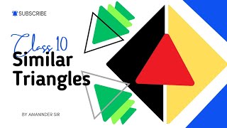 Similar Triangles  Class 10  Ncert  New Syllabus [upl. by Alliuqa483]