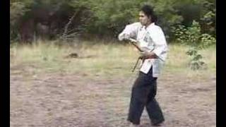 Matayoshi kobudo Nunchaku Kata Nunchaku Sandan [upl. by Bradleigh282]