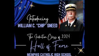 Retired Memphis Fire Chief Chip Sneed inducted into MCHS HOF  Dementia [upl. by Emylee890]