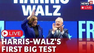 LIVE Kamala Harris And Tim Walz To Sit With CNN For Exclusive First Joint Interview  N18G [upl. by Chrissa]