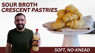 Vegan crescent pastries with Sour Broth [upl. by Dralliw128]