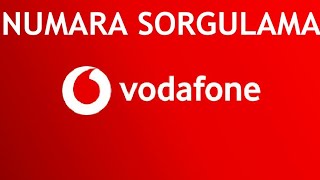 Vodafone Numara Sorgulama Nasıl Yapılır [upl. by Dru]