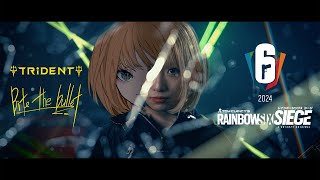 TRiDENT x Rainbow Six Siege『Bite the bullet』 Six Invitational 2024 JAPAN SONG [upl. by Kendyl]