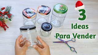 Adornos Navideños Para Vender o Regalar  Manualidades Navideñas Con Frascos de Vidrio  diynatal [upl. by Atselec333]