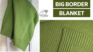 CROCHET Big Border Crochet BLANKET 9 sizes easy CROCHET pattern tutorial by Winding Road Crochet [upl. by Bearnard]