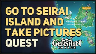 Go to Seirai Island and take pictures Genshin Impact [upl. by Ileek]