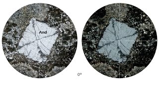 Virtual Microscope Ανδαλουσίτης  Andalusite [upl. by Julieta]