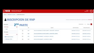 COMO SOLICITAR TU RNP DE INSCRIPCIÓNREINSCRIPCIÓN PARA PROVEEDOR DE BIENES Y SERVICIOS 2° PARTE [upl. by Heffron790]