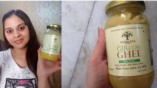 VANALAYA GIR COW GHEE REVIEW  100 PURE GHEE  HINDI  NO PRESERVATIVES [upl. by Gabbey]