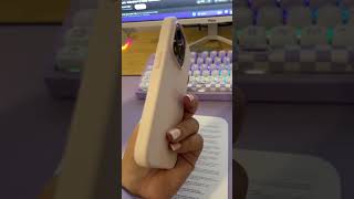 Apple silicone case for iPhone 15 Pro pink apple silicone case unboxing iPhone 15Pro [upl. by Ari]