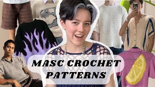 masculine crochet pattern inspiration  20 trendy crochet patterns [upl. by Willie]