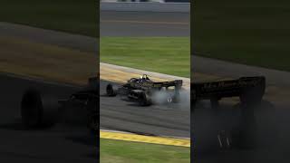 Skidding and controlling the Lotus on the edge in the rain at Daytona [upl. by Berhley598]