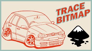 Trace Bitmap Inkscape  Quickly Digitize Your Drawings [upl. by Ferdinand]