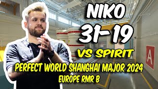 G2 NiKo 3119 vs Spirit Nuke  Perfect World Shanghai Major 2024 Europe RMR B  CS2 POV [upl. by Anirod]