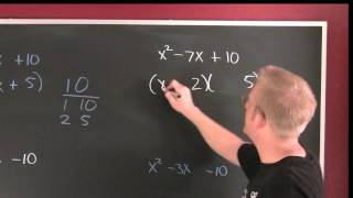 Interactive Factoring Trinomials Leading Coefficient 1 Main Video [upl. by Sirrep405]