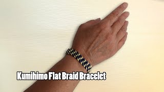 Take Home Workshop Kumihimo Flat Braid Bracelet [upl. by Napra]