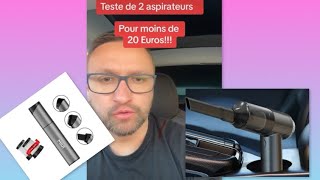 Teste de 2 aspirateurs sans fil à moins de 20 Euros [upl. by Eihtak]