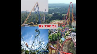 My Top 25 Coasters With POVs 2023 Edition [upl. by Uon]