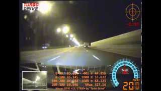 Nissan GTR 43L HKS GT800 327kmh 203mph CRASH [upl. by Olsson614]