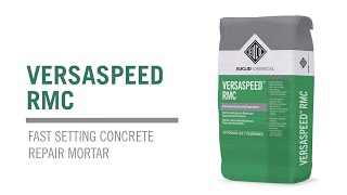 VERSASPEED RMC  Rapid Setting Repair Mortar Application [upl. by Anilemrac]