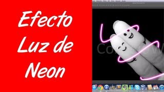 Como hacer efecto luz de neon en photoshop cs6 [upl. by Akirea884]