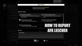 How to report AFK Leecher in the First Descendant [upl. by Hound654]