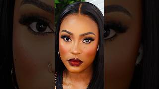 FULL GLAM MAKEUP TUTORIAL brownskin makeuptutorial darkskin [upl. by Lanny904]