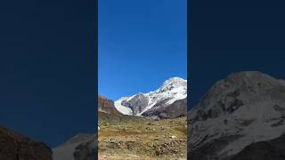 Pindari glacier original sound of the nature travel ytshorts beautyofnature trending [upl. by Ednutabab]